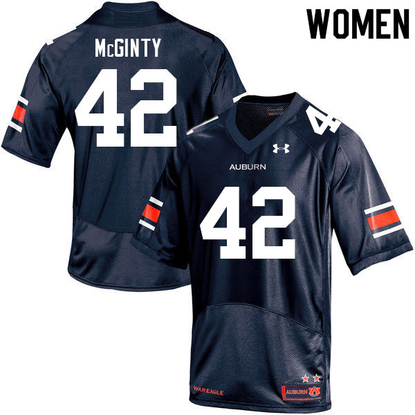 Women #42 Joey McGinty Auburn Tigers College Football Jerseys Sale-Navy - Click Image to Close